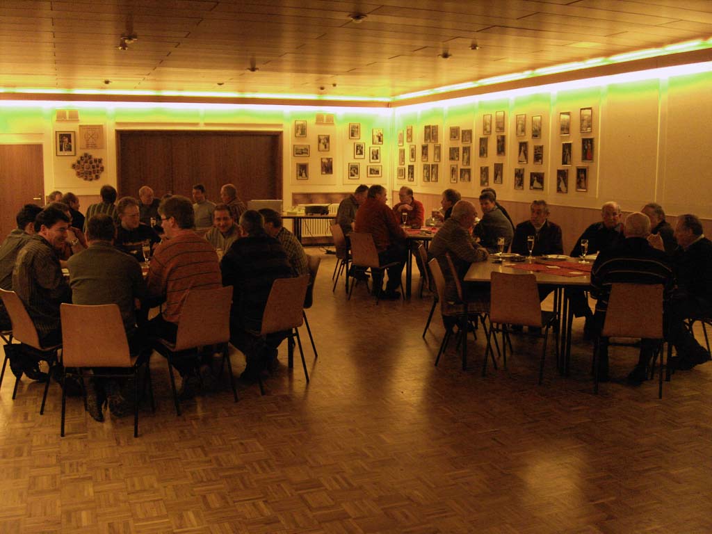 Der Kompanieabend der Westkompanie wurde in gemütlicher Runde im Schützenhaus veranstaltet