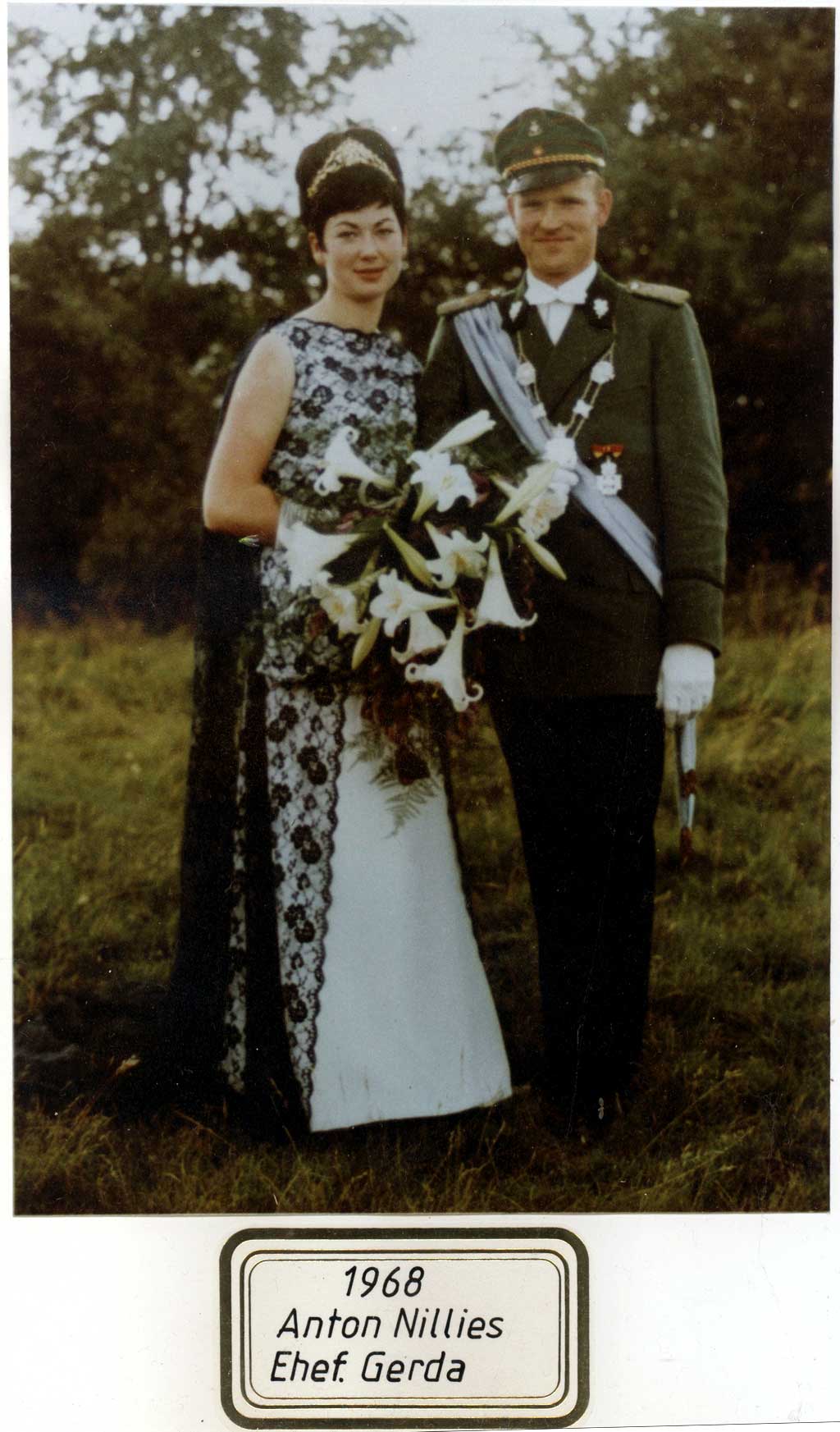 König vor 40 Jahren: Anton Nillies und Ehefrau Gerda. König vor 40 Jahren: Anton Nillies und Ehefrau Gerda.