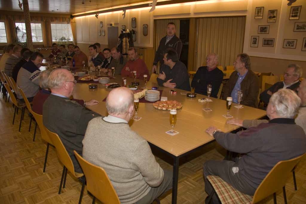 Neujahrsempfang der Südkompanie Hauptmann Guido Nillies begrüßt seine Gäste