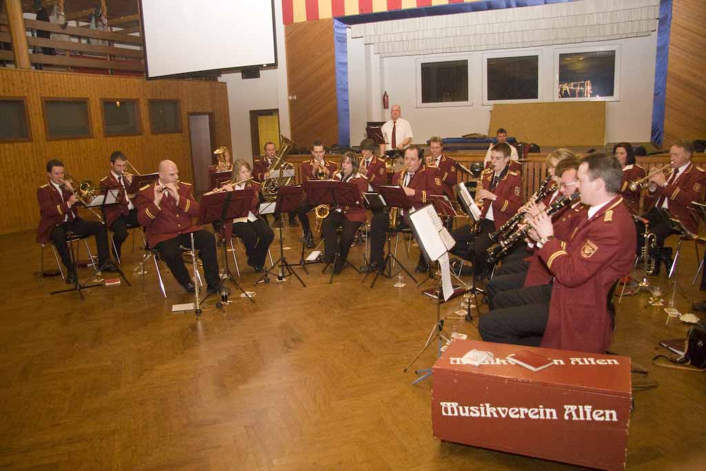 Der Musikverein Alfen spielte zünftig auf