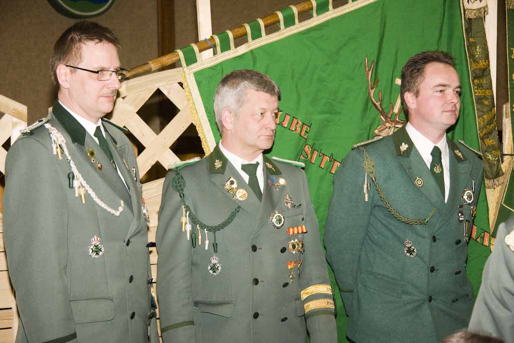 Den hohen Bruderschaftsorden erhielten Michael Hartmann, Norbert Pasel und Elmar Nillies
