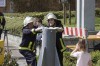 Die "Raketenrampe" wird umgelegt Die "Raketenrampe" wird umgelegt