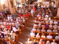 Die Messe wurde musikalisch vom Alfener Musikverein gestaltet, die wieder einige Probeabende dazu genutzt haben ein festliches Programm einzustudieren