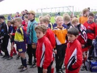 Gespannt warten die Spieler auf die Siegerehrung Gespannt warten die Spieler auf die Siegerehrung