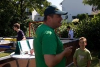 Markus Hüster erklärt und eröffnet das Kickerturnier Markus Hüster erklärt und eröffnet das Kickerturnier