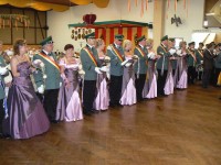 In der Halle angekommen bedankte sich Oberst Drüke bei den Teilnehmern des Festzuges